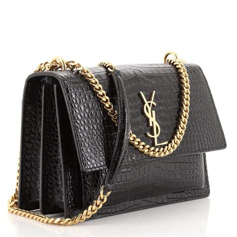 saint laurent crocodile bag.